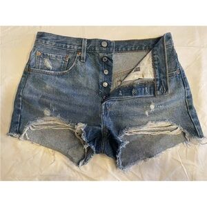 Levi’s cutoffs. Pre-owned, but never worn.